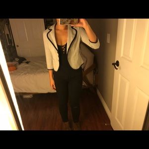 Urban outfitters pins and needles crop blazer